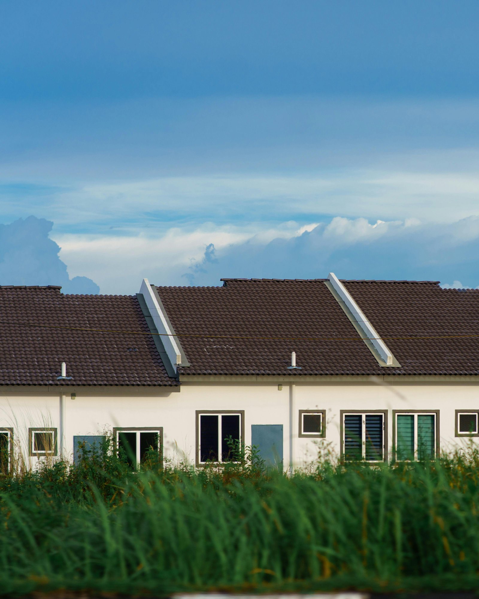 modern home in rural